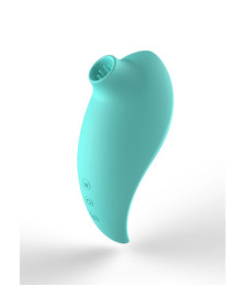 2en1 Stimulateur clitoridien à picots par aspiration avec son œuf vibrant à distance turquoise - 0-B0009TUR